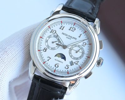 Patek Philippe Complications 9100 Movement 316L Steel 40mm Waterproof 50m Watch